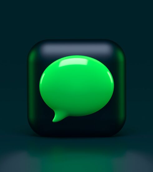 green and blue ball illustration